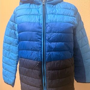 GAP Kids Two-Tone Blue Puffer Jacket